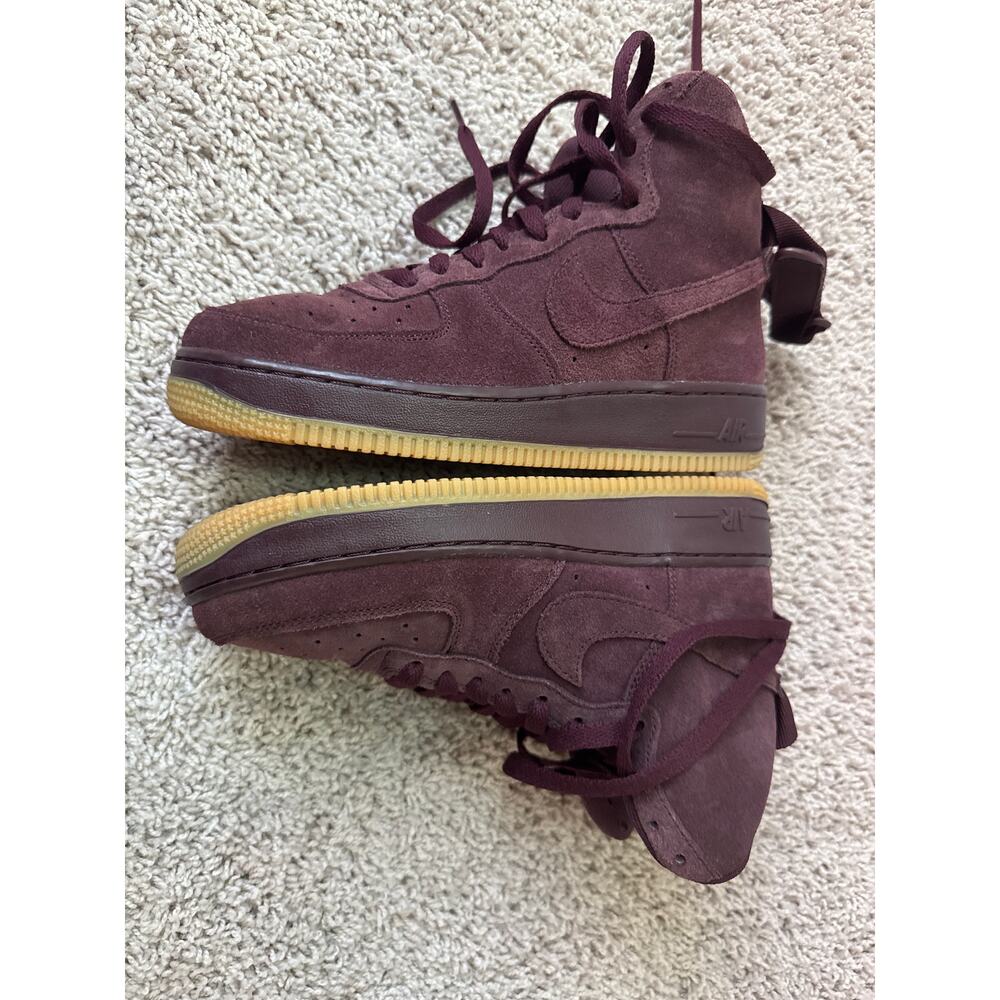 Nike Air Force 1 High Burgundy Crush (GS), 6Y - Picture 4 of 8